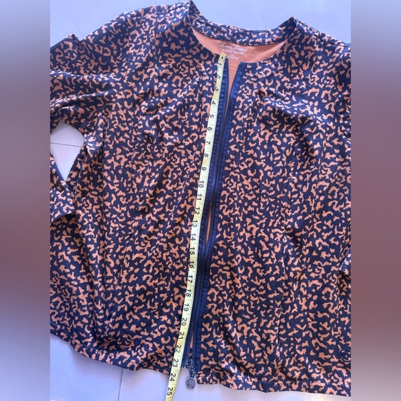 Linea Leisure by Louis Dell’Olio size Xl front zip Chetah print jacket - Picture 16 of 16